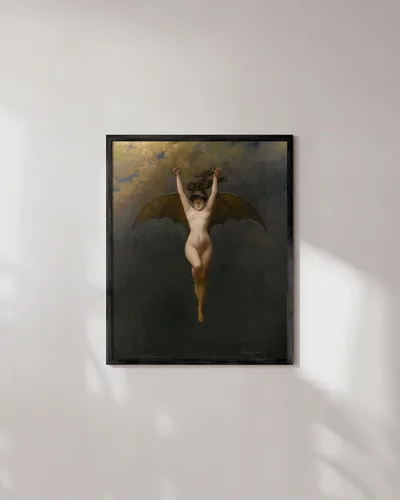 Miniatura 4 de HAUS AND HUES Póster de murciélagos góticos, decoración de pared gótica de bruja, pósteres espeluznantes y aterradores para dormitorio, impresiones