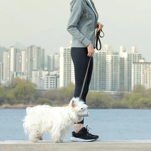 Miniatura 7 de Cubrebocas protector transpirable para perro, para polvo, 5 filtros, ajustable, cara de perro pequeño para contaminación al aire libre, bozal ligero