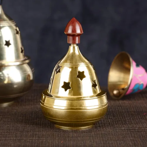 Miniatura 8 de SATVIK - Lámpara decorativa de latón extra grande Akhand Diya, Jyot Diwali Dia Deepawali Puja Deepak, lámpara de aceite tradicional, Diyas Pooja