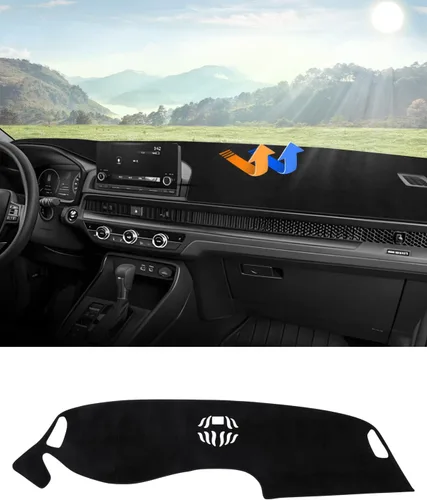 Miniatura 13 de Autorder - Tapete para salpicadero para 2007-2013 Chevy Chevrolet Silverado/GMC Sierra con dos guanteras, accesorios, cubierta de salpicadero
