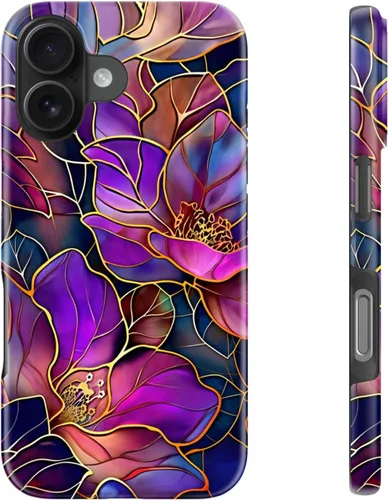 Miniatura 15 de LUHOURI Funda para iPhone 12 Mini, compatible con carga inalámbrica, doble capa, interior de silicona suave + carcasa exterior dura, bonito diseño