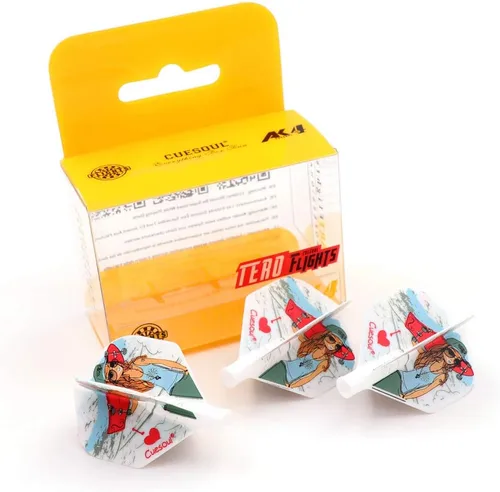 Miniatura 8 de CUESOUL TERO AK4 Plumas para dardos Forma estándar/Forma escudo/Forma diamante Forma estándar-águila azul