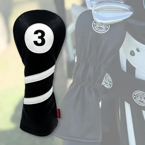 Miniatura 9 de Madson Golf Fundas magnéticas para carrito: fundas elegantes y protectoras para palos de golf, con imán de goma para posicionamiento seguro y acceso