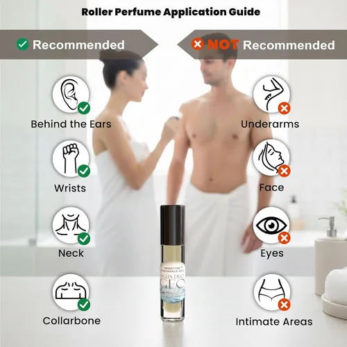 Miniatura 7 de MOBETTER FRAGRANCE OILS Acqua Duo Geo Cologne Aceite Corporal para Hombre (presentación en bolita, 0.33 onzas)