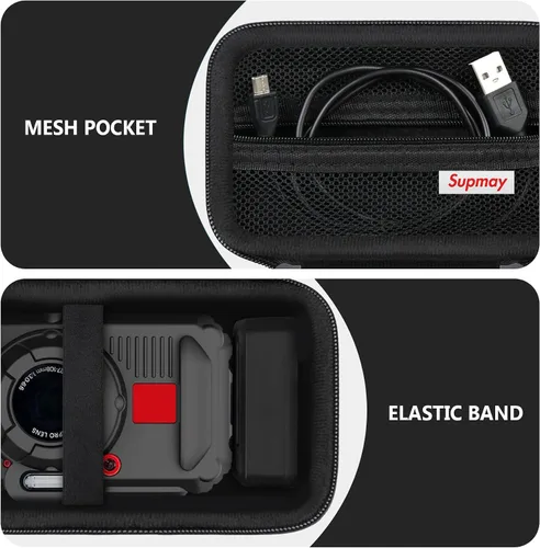 Miniatura 5 de Funda de transporte compatible con KODAK PIXPRO WPZ2, resistente al agua, a prueba de golpes, a prueba de polvo, WiFi, funda de viaje con bolsillo