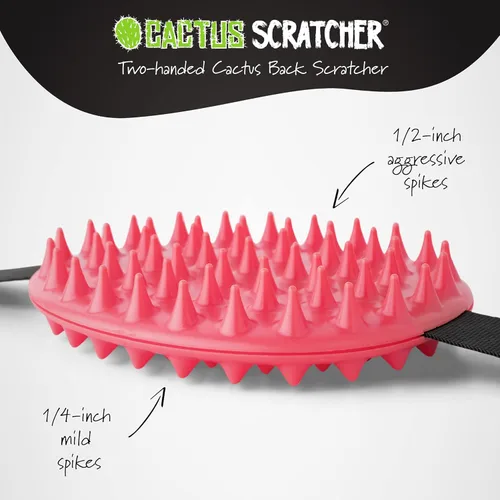 Miniatura 5 de Cactus Scratcher Rascador de espalda original - Herramienta de rascado de espalda de 2 lados para áreas de difícil acceso, correa duradera de 45