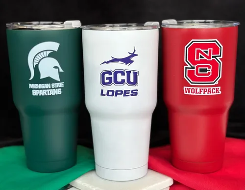 Miniatura 4 de Louisiana Tech Bulldogs - Vaso de acero inoxidable aislado negro de 24 onzas, producto universitario con licencia