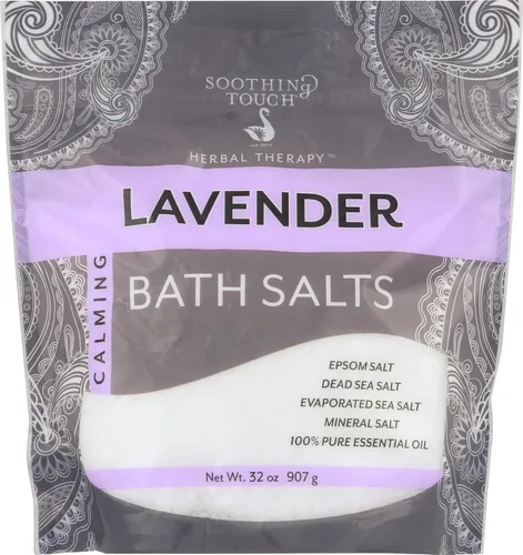 Soothing Touch Bolsa de sales de baño de lavanda, 32 oz
