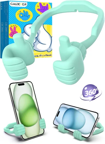 Miniatura 14 de Regalos para adolescentes, niños, niñas, adultos, día del padre: Thumbs Up Lazy Phone Stand Soporte de teléfono celular para escritorio para niños