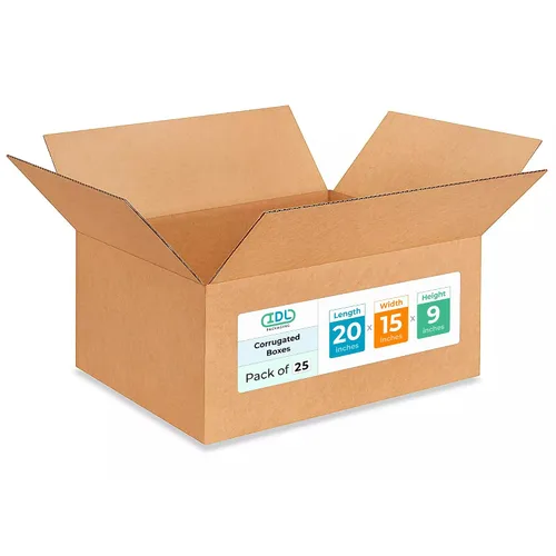 Miniatura 108 de IDL Packaging Paquete de 5 cajas de envío altas de 8 x 8 x 48 pulgadas, extra resistentes de 200 libras frente a caja regular, cajas de mudanza
