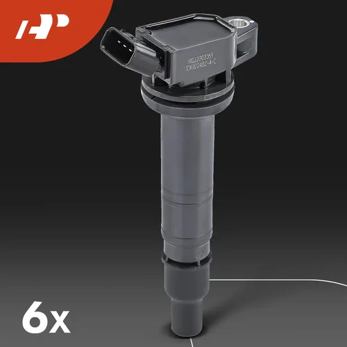 Miniatura 6 de A-Premium Juego de 6 paquetes de bobinas de encendido y bujías de iridio compatibles con Toyota 4Runner 2003-2009, Tundra 2005-2011, 4.0L