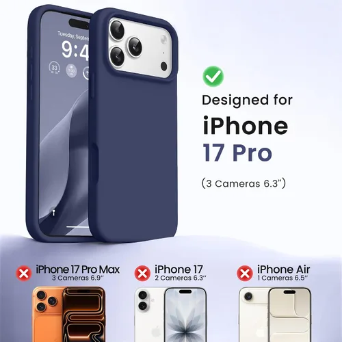 Miniatura 256 de GONEZ Funda de silicona para iPhone 15 Pro Max, compatible con Magsafe, protector de cámara + protector de pantalla, forro de microfibra suave