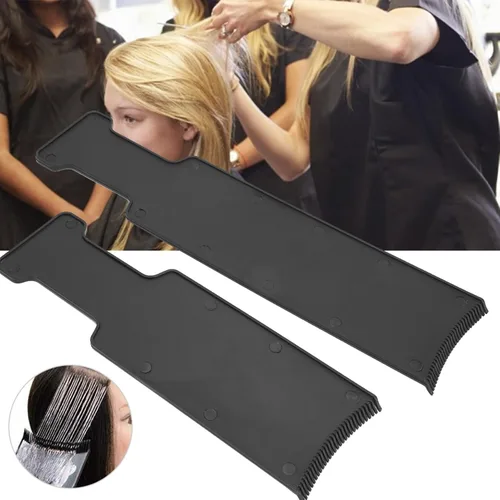 Miniatura 3 de Tabla de balayage, tabla de remo de resaltado largo, peluquería larga y plana, peine con dientes para teñir el cabello, kit de tinte