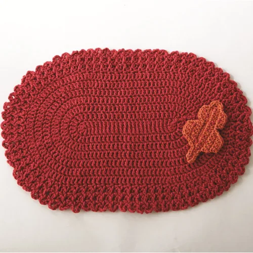 Miniatura 5 de Bernat Handicrafter - Hilo de algodón de colores sólidos, 1.75 oz, calibre 4 mediano, 100% algodón, Rojo Country