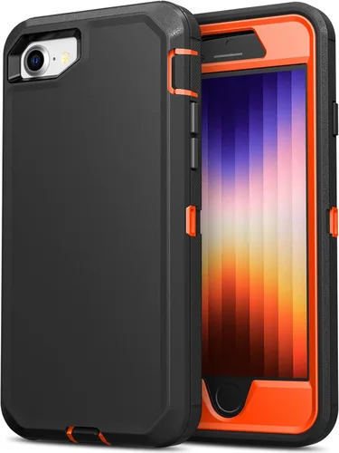 Miniatura 15 de Jelanry para iPhone 5/ 5S/ SE 1ª Generación (2016) Funda de uso rudo resistente a prueba de golpes de doble capa, carcasa protectora deportiva