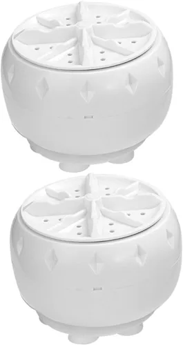 KOMBIUDA 2 unids Lavadora Personal Portátil Mini Lavavajillas Agitador Lavaplatos Lavadora de Fregadero de Plástico para Rv Casa Coche