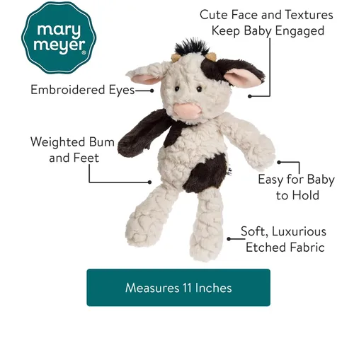 Miniatura 2 de Mary Meyer - Conejo de peluche de la colección Putty Nursery, vaca, 1 unidad (paquete de 1)