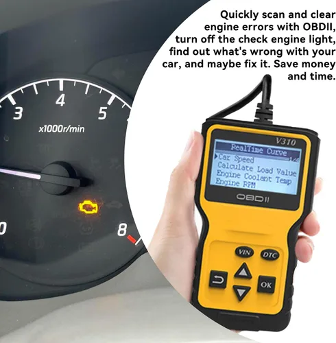 Miniatura 3 de Lector de códigos de escáner OBD2 para automóvil para comprobar el motor, leer y borrar códigos de falla, verificar el estado del monitor