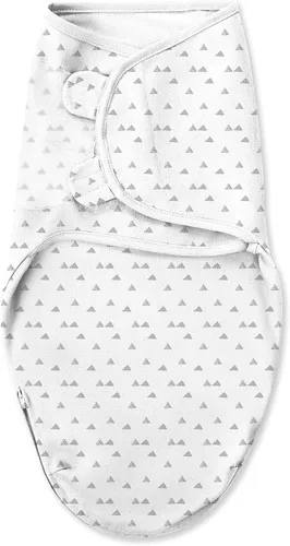 Miniatura 4 de SwaddleMe Luxe Easy Change Swaddle, Ellie Elephant/Triángulo Gris, S/M (0-3 meses)