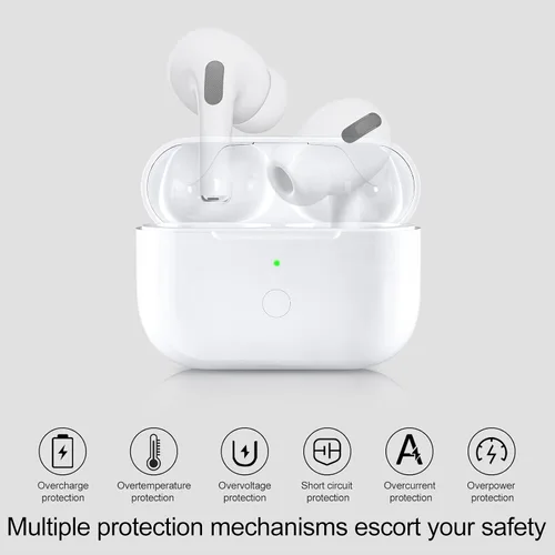 Miniatura 4 de Funda de carga inalámbrica de repuesto compatible con AirPod Pro de 1ª y 2ª generación con carga USB-C, funda de cargador Air Pods Pro 1 2 con botón