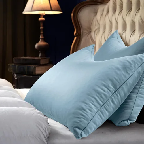 Miniatura 7 de Fundas de almohada curvadas de media luna refrescante para dormir lateral, rayón derivado de la funda de almohada de bambú, tamaño Queen, 1 pieza