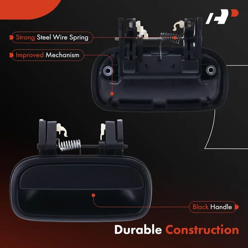 Miniatura 4 de A-Premium Manija de puerta exterior trasera izquierda del lado del conductor compatible con Toyota Tundra 2000-2003, Tundra 2004-2006 Extended Cab