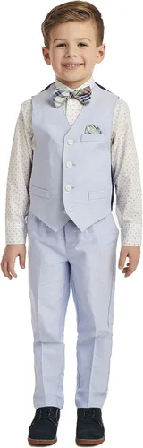 Miniatura 2 de Nautica Boys' 4-Piece Set with Dress Shirt, Bowtie, Vest and Pants