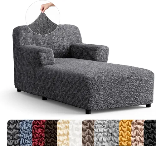 Miniatura 32 de PAULATO BY GA.I.CO. Funda para Silla de Tumbona Sin Brazos - Funda Deslizante para Silla de Tumbona - Funda para Sofá de Salón - Fundas Deslizantes