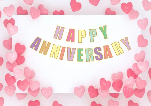 Miniatura 5 de Cartel de feliz aniversario, fiesta de aniversario de boda, suministros de fiesta de papel divertido