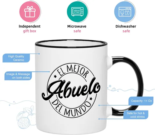 Miniatura 5 de YHRJWN Regalos para el Día del Padre, regalos de Abuelo, regalo para abuelo, regalos de cumpleaños y Navidad para abuelo de parte de nietos, regalos