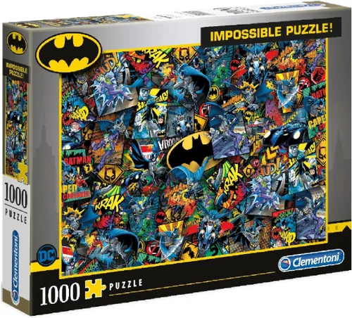 Clementoni Batman Impossible 39575 - Rompecabezas de 1000 piezas, fabricado en Italia, para adultos