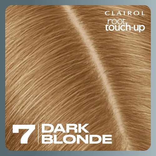 Miniatura 10 de Clairol Nice'n Easy Root Touch-Up - Tinte permanente para el cabello, color de cabello rubio oscuro 7, cobertura del 100 % de las canas, fácil 7