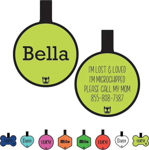 Miniatura 12 de Etiqueta de gato silenciosa de silicona personalizada con 5 líneas de grabado profundo personalizado duradero, etiqueta de identificación de mascota