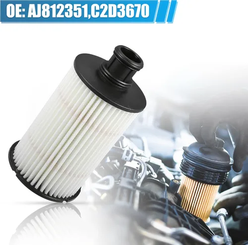Miniatura 3 de X AUTOHAUX Filtro de aceite de motor de repuesto AJ812351 C2D3670 XR858593 LR011279 Filtro de combustible de aceite para Land Rover LR4 Base HSE
