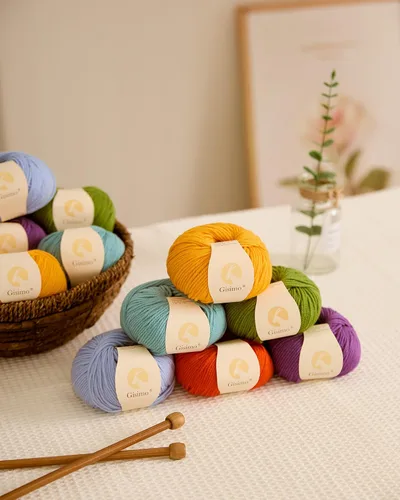 Miniatura 5 de 100% lana merino para tejer y ganchillo, hilo lujoso y suave de 6 cabos para tejer y crochet a mano, 1.76 oz/50 g, 127 yardas/116 metros