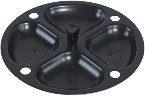 Nordic Ware Inserto antiadherente para cazador furtivo de huevos para sartenes de 10 a 12 pulgadas, color negro