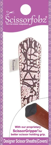 Miniatura 68 de Fundas protectoras para tijeras de diseñador, 4 unidades, tamaño surtido, diseño floral victoriano azul #4-304 Jardín floral victoriano azul