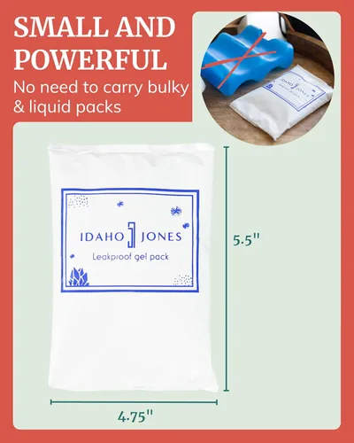 Miniatura 4 de Idaho Jones Bolsa de hielo de leche materna para almacenamiento de biberones, lactancia, congelador y bolsa enfriadora de leche Bolsas de hielo