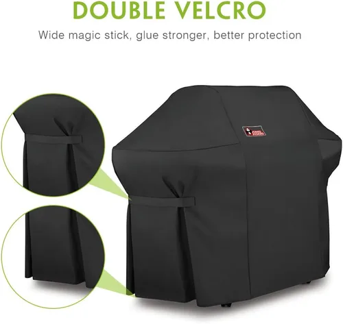 Miniatura 5 de Kingkong 7108 Premium Grill Cover para parrilla Weber Summit 400 Series (comparado con la cubierta de parrilla Weber 7108) incluyendo cepillo
