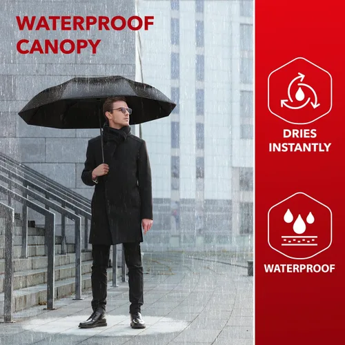 Miniatura 64 de REPEL Windproof Travel Umbrella - Compact & Withstands Winds up to 85MPH , Strongest Premium Auto Folding Umbrella for Rain and Sun - Durable, Light