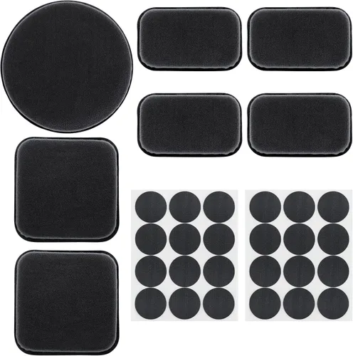 Miniatura 10 de Kit de acolchado para casco, almohadillas universales de espuma de repuesto para bicicleta, motocicleta, accesorios para casco (negro, juego de 1)