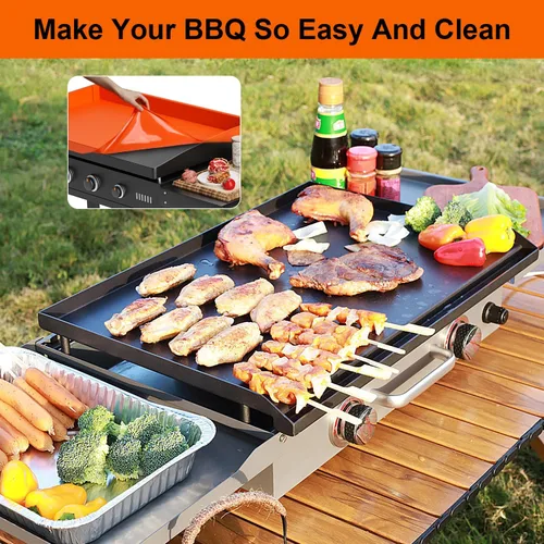 Miniatura 7 de Funda protectora de silicona para parrilla de 36 pulgadas para Blackstone, protector de parrilla de silicona con borde completo, accesorios