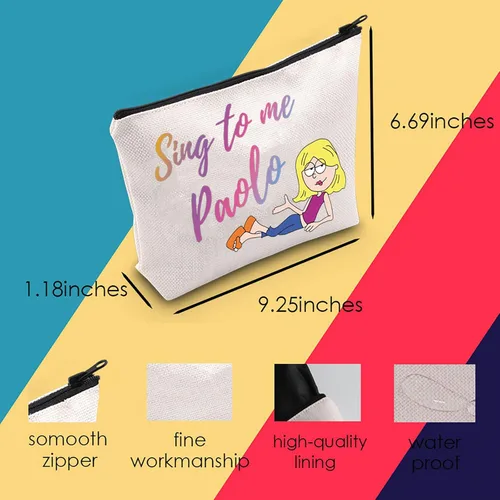 Miniatura 3 de MNIGIU L-izzie Bolsa de cosméticos L-izzie regalo para fanáticos, bolsa de maquillaje con cremallera para mujer, Canta a