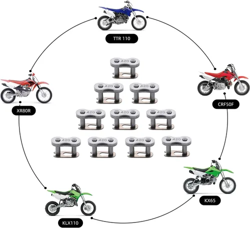 Miniatura 4 de KAMIER Cadena 420 Master Connect Link Breaker para Coleman CT200U BT200X Baja 196 212cc Mini Bike Go Kart TaoTao Coolster Ice Bear Suzuki SSR TTR