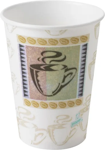 Miniatura 2 de Georgia-Pacific PerfecTouch 5342DX WiseSize Coffee Dreams - Vaso de papel aislante, capacidad de 12 onzas (caja de 20 mangas, 25 por manga)