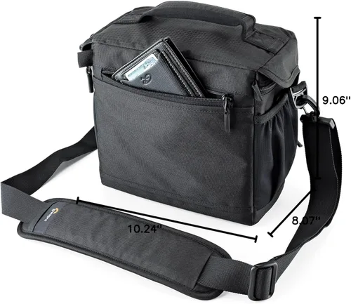 Miniatura 9 de Lowepro LP37121, Bolso para cámara Nova 170 AW II, Compatible con DSLR con lente de 24-105mm acoplada, dron fotográfico compacto, 1-2 lentes