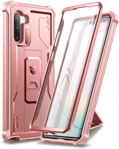 Miniatura 11 de Dexnor Funda para Samsung Galaxy Note 10, [Protector de pantalla y soporte integrados] Protección de grado militar pesado a prueba de golpes