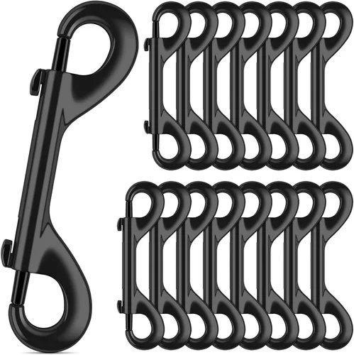 Miniatura 10 de ERKOON Ganchos extra grandes de 4-7/10 pulgadas de doble extremo, capacidad de carga de 220 libras, clips de aleación de zinc de doble cara