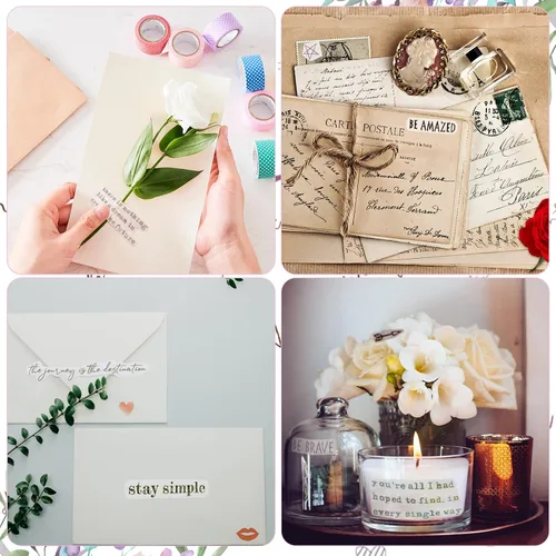 Miniatura 5 de Fainne 48 hojas de calcomanías inspiradoras para planificar, palabras motivacionales, accesorios para diario, letras simples y ordenadas escritas a