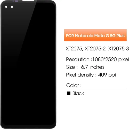 Miniatura 2 de Pantalla para Motorola Moto G 5G Plus Reemplazo de pantalla para Moto ONE 5G LCD Edge S/One 5G UW Pantalla táctil digitalizador Asamblea XT2075